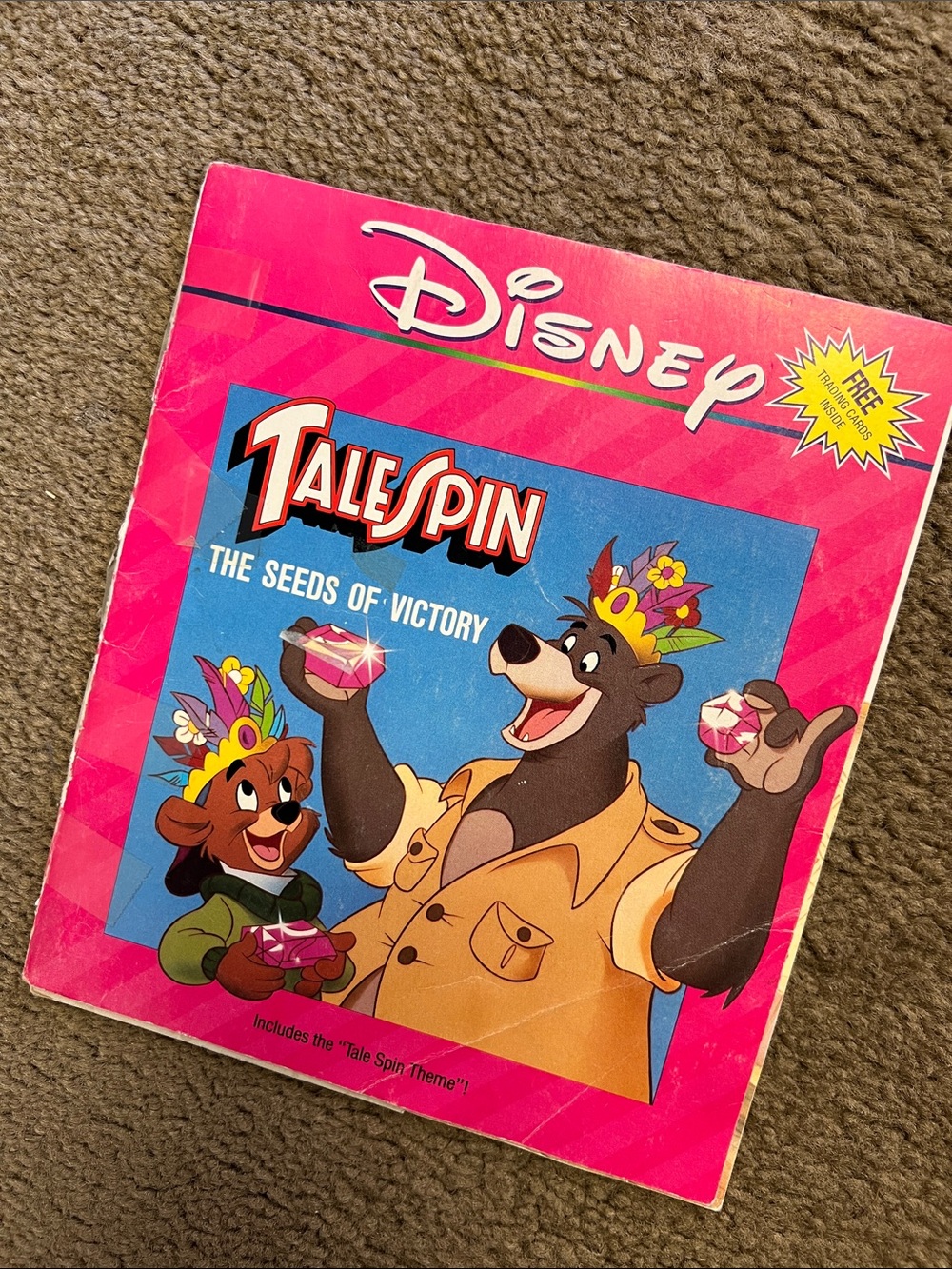 Disney TaleSpin The Seeds of Victory Story Tale Book Children Kids